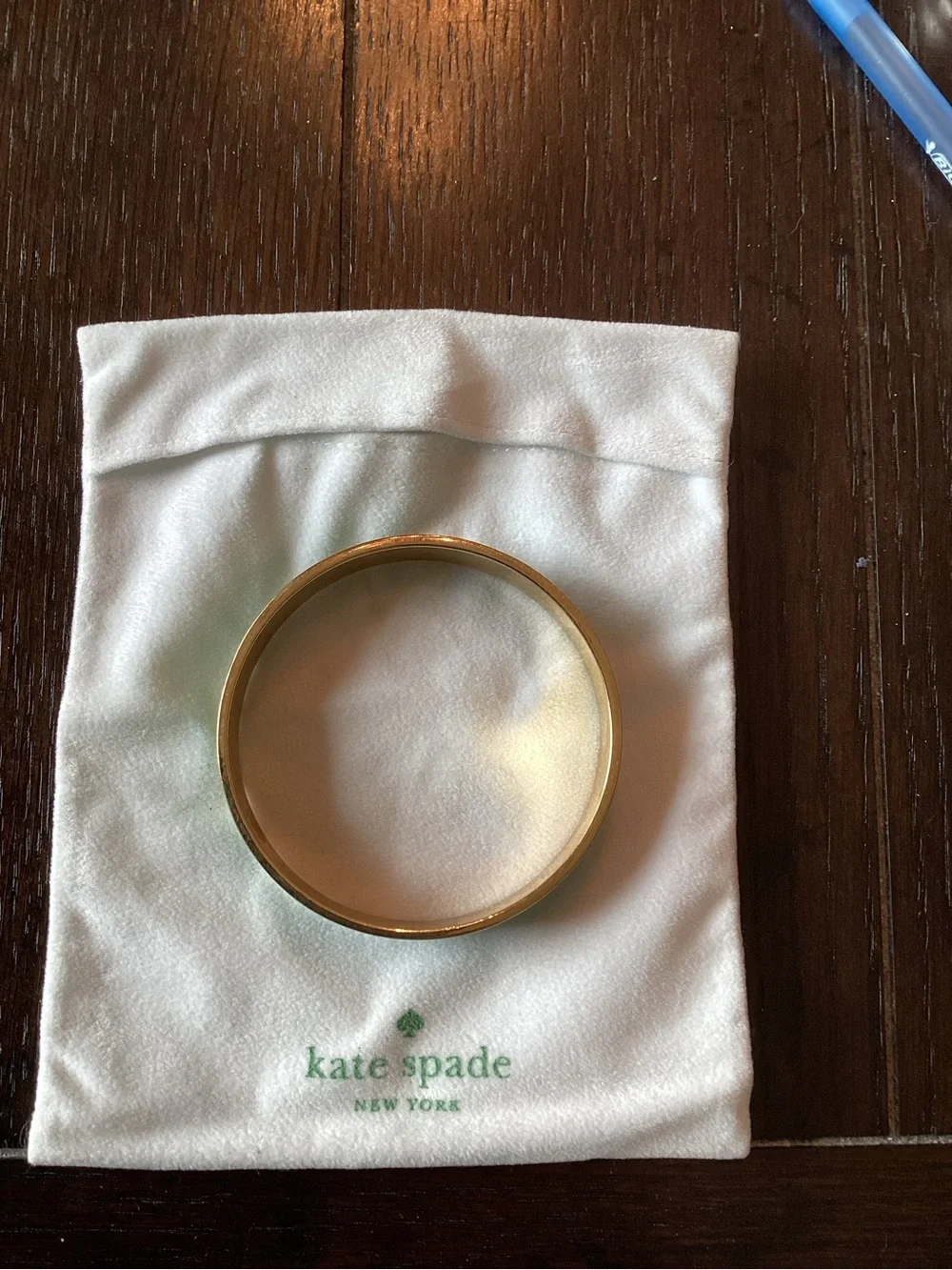kate spade Gold-Tone Metal Bangle Bracelet - Picture 2 of 2